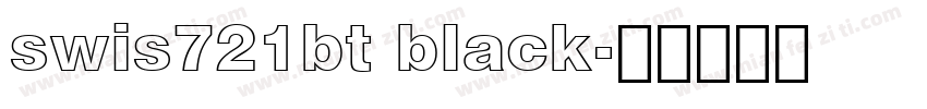 swis721bt black字体转换